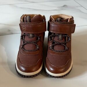 Stride Rite Brown Kids Boots with Velcro